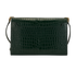 Croc-Embossed Uptown Crossbody, &pound;895, Handbags, Green, Leather, Back view